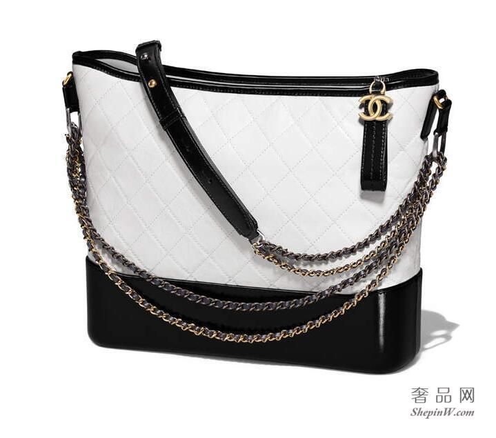 CHANEL's gabrielle large hobo bag 大号白与黑色流浪包