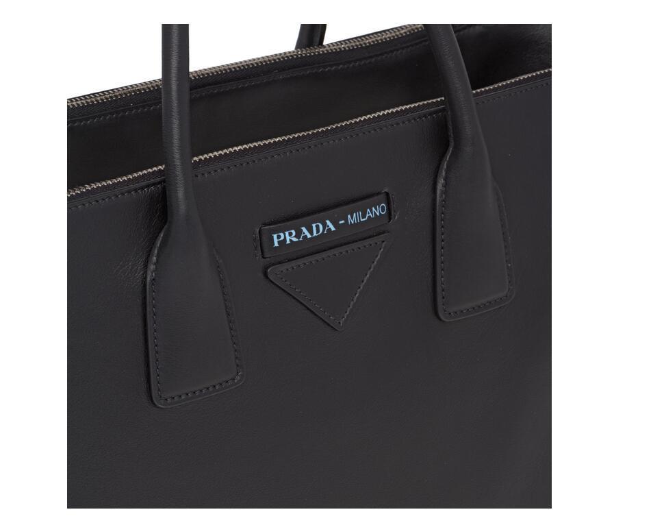 普拉达 柔软小牛皮手提包 Prada Concept 手袋黑色