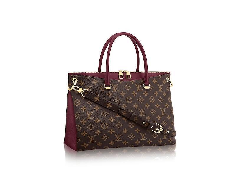 路易威登louis vuitton Pallas 手袋 M42810 葡萄红