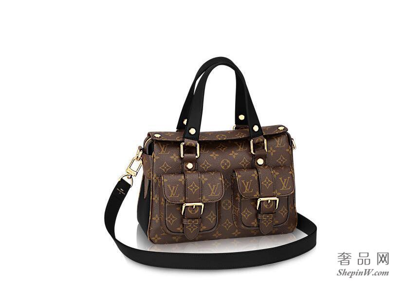 louis vuitton Manhattan 手袋 M44207 磨砂黑