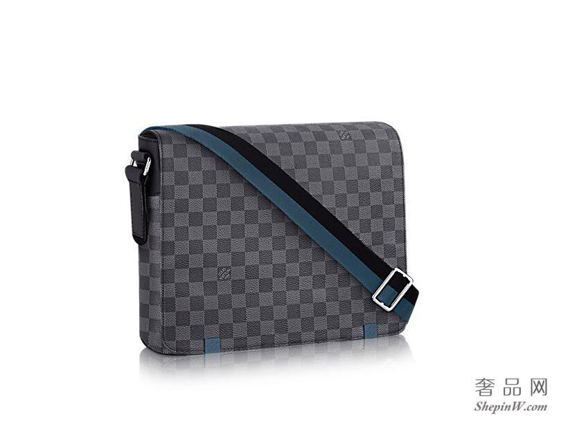 District 中号手袋 N42406 Damier Graphite邮差包