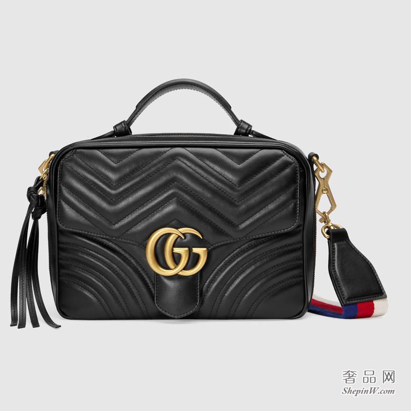 Gucci GG Marmont 系列绗缝肩背包 498100 DTDPT 8975