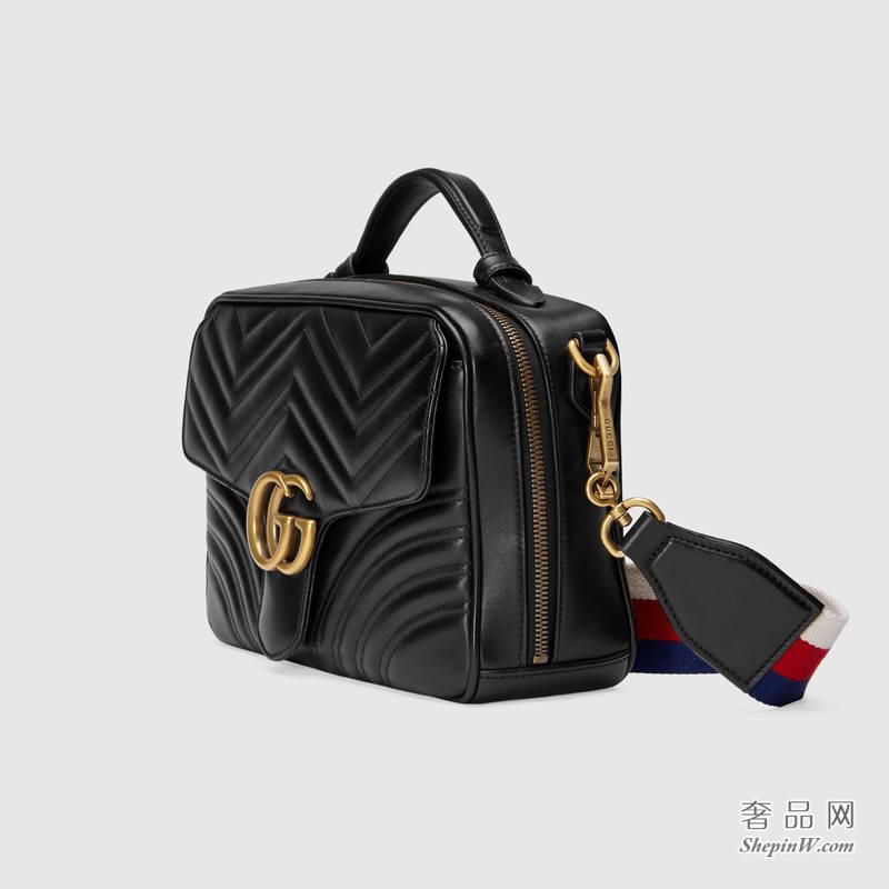 Gucci GG Marmont 系列绗缝肩背包 498100 DTDPT 8975