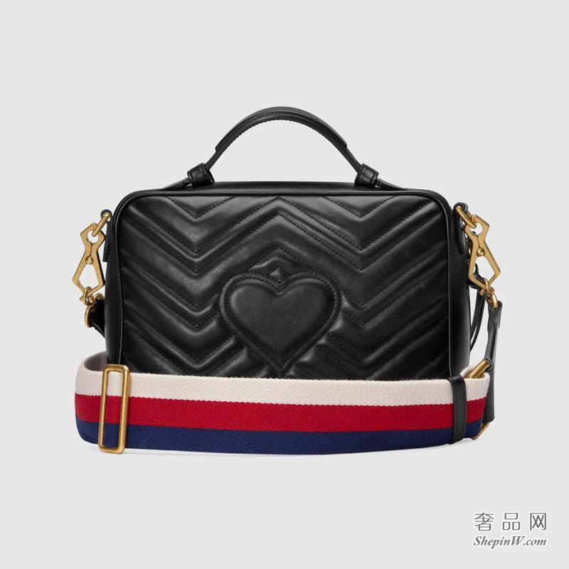 Gucci GG Marmont 系列绗缝肩背包 498100 DTDPT 8975