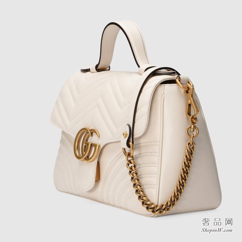 Gucci GG Marmont系列小号手提包498110 DTDIT 9022