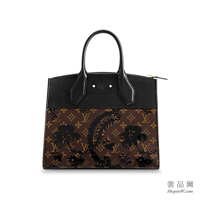 路易威登 LV 新款Monogram Blossom花纹City Steamer 中号手袋 M43606