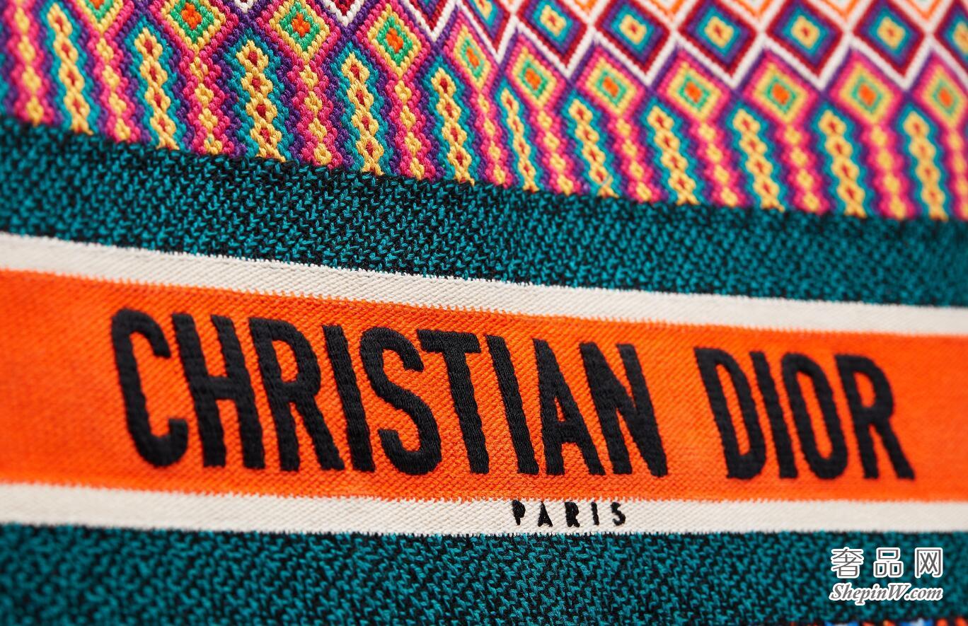 迪奥Dior Book Tote彩色刺绣帆布手提包 M1286ZRIV_M884