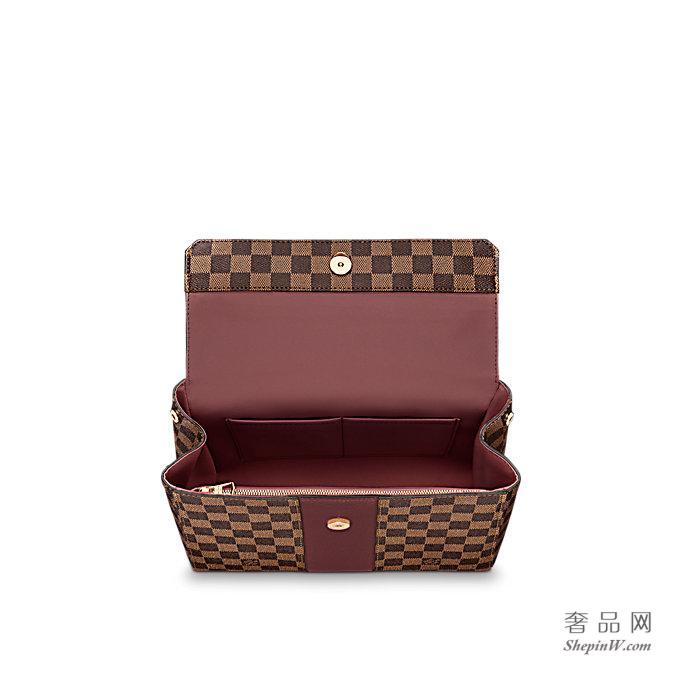 路易威登 LV 牛皮 Bond Street 手袋酒红色 N64416 木兰粉N64417