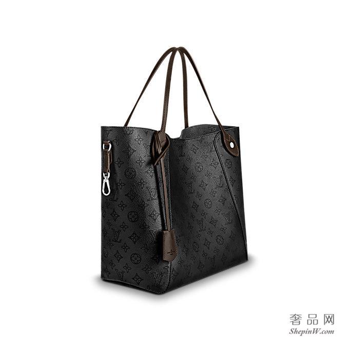 路易威登 LV Hina Mahina镂花小牛皮中号手袋 M54354 黑色 M53140 Galet