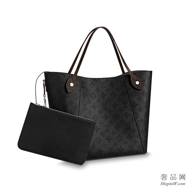 路易威登 LV Hina Mahina镂花小牛皮中号手袋 M54354 黑色 M53140 Galet