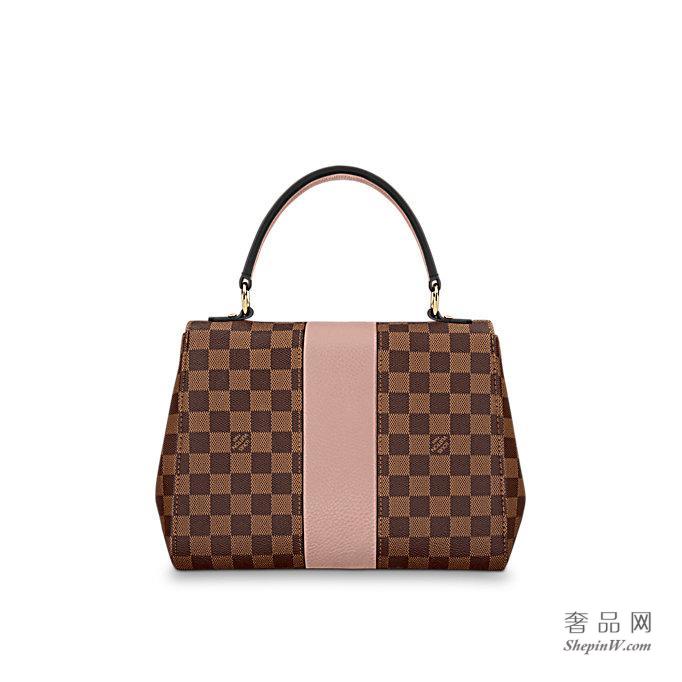 路易威登 LV 牛皮 Bond Street 手袋酒红色 N64416 木兰粉N64417