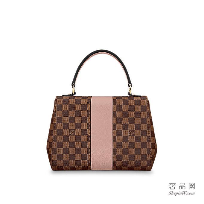 路易威登 LV 牛皮 Bond Street 手袋酒红色 N64416 木兰粉N64417