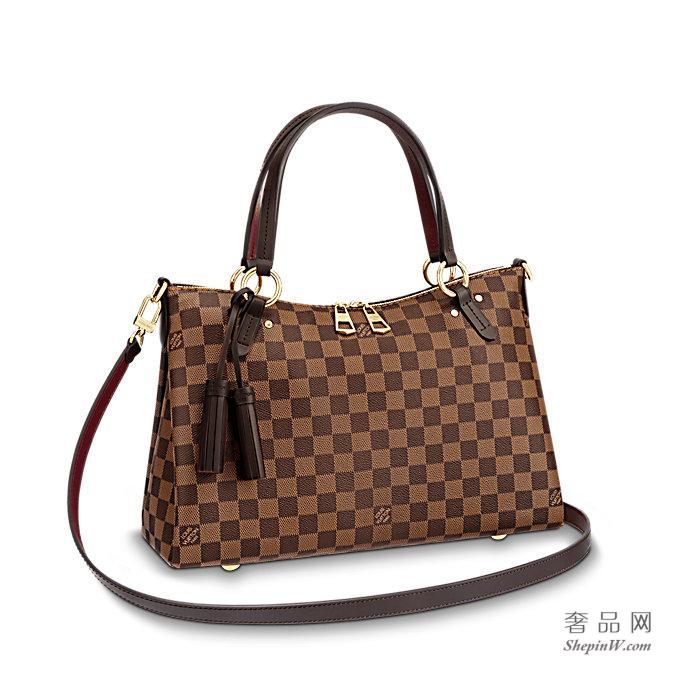 路易威登 LV流苏装饰 Lymington 手袋 N40023 材质Damier Ebene