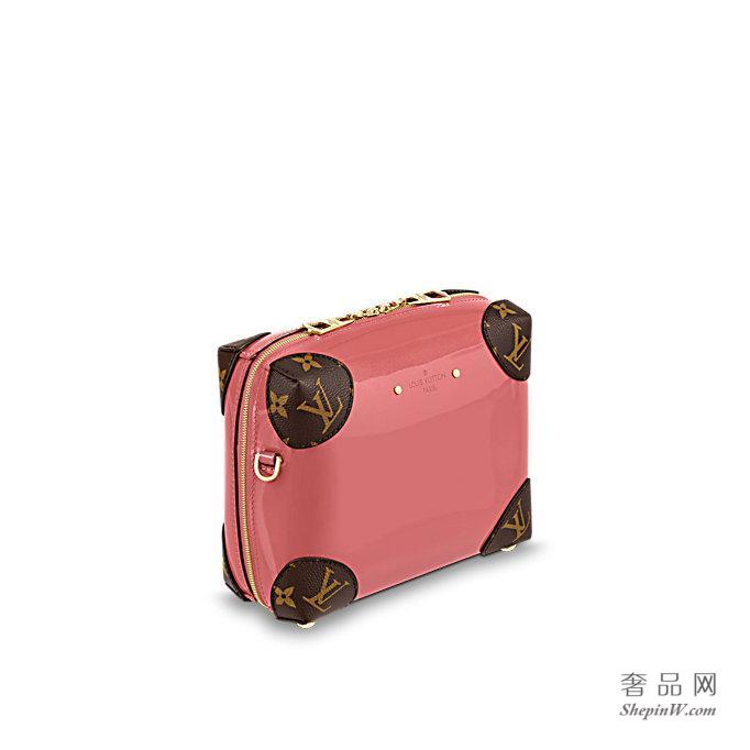 路易威登 LV Venice Monogram压纹漆光牛皮手袋 M53546 VIEUX ROSE