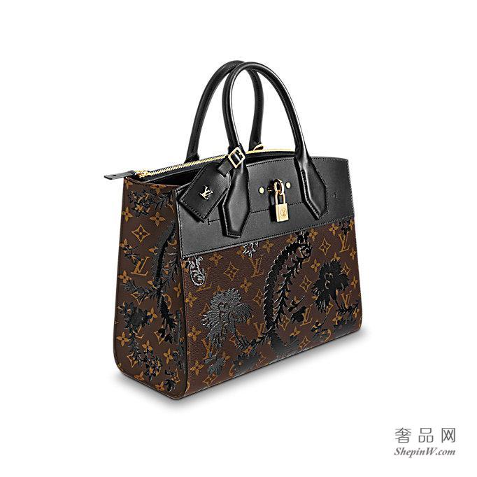 路易威登 LV 新款Monogram Blossom花纹City Steamer 中号手袋 M43606