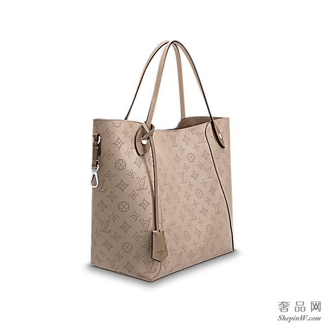 路易威登 LV Hina Mahina镂花小牛皮中号手袋 M54354 黑色 M53140 Galet