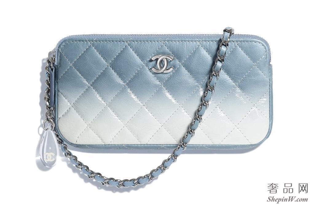 CHANEL 2018年 推出最新粉彩渐染小皮具 采用粉色、蓝色、绿色等柔和色调