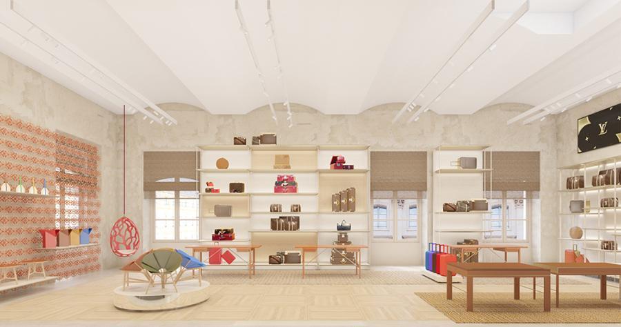 Louis Vuitton在160年前作坊旧址开出旗舰店、在古城堡外办了场穿越时空的发布会