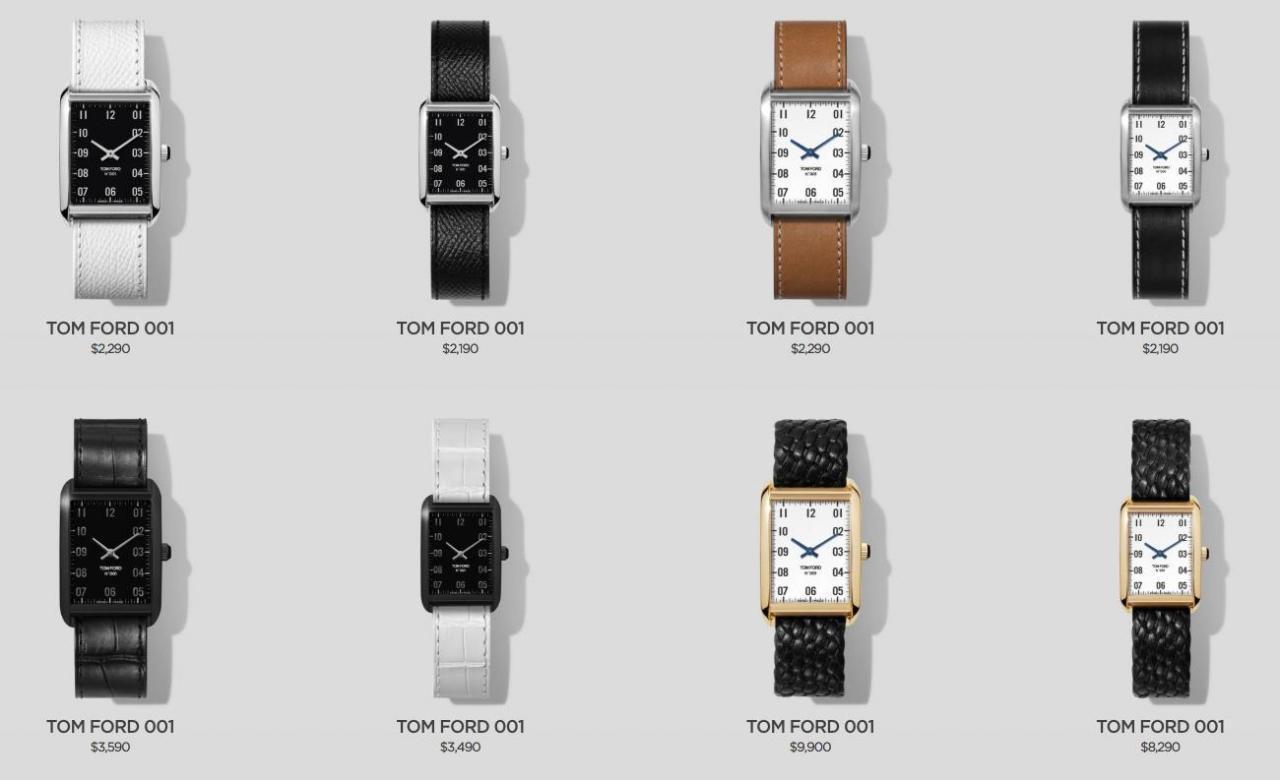 Tom Ford 品牌首款腕表 名叫“Tom Ford Timepieces”换表带相当简单