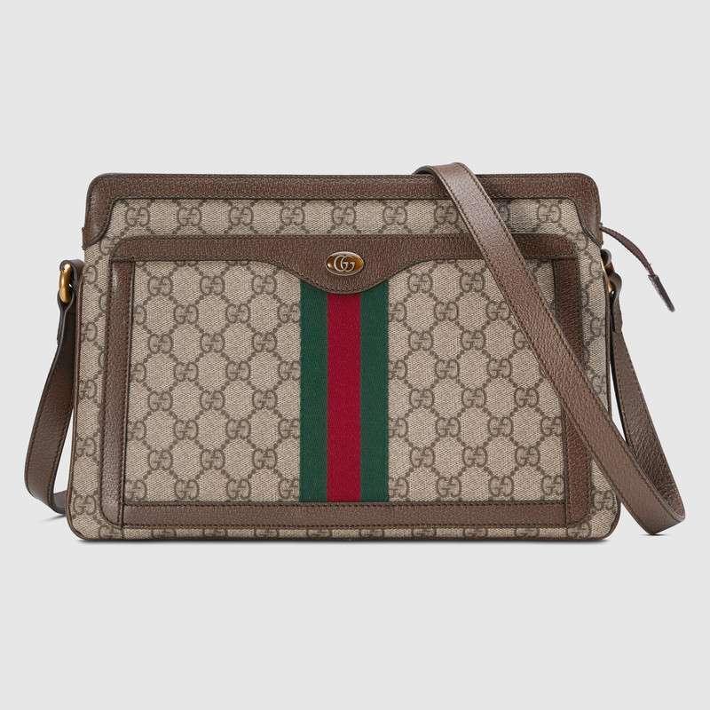 Gucci古驰 高级人造帆布中号肩背包 523354 96IWT 8745