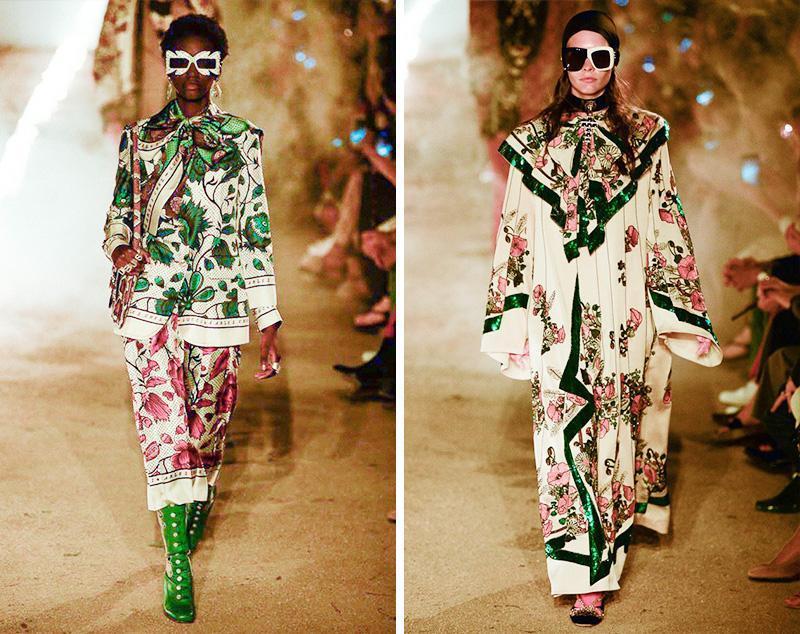 Gucci古驰2019早春系列男女装 格纹套装，配复古印花 搭配的新思路