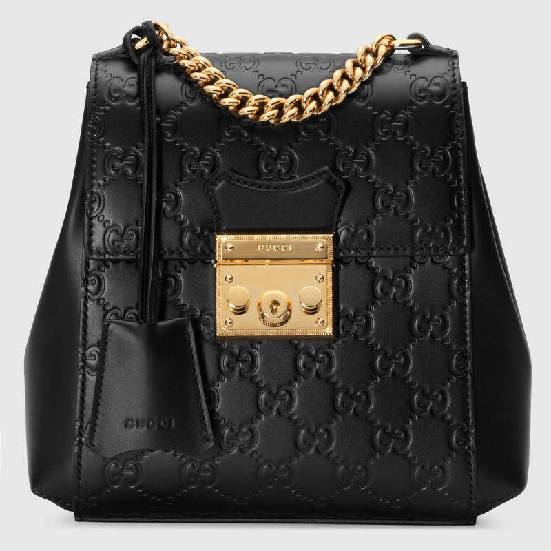 gucci Padlock系列Gucci Signature皮革背包 498194 0DM1G 1000