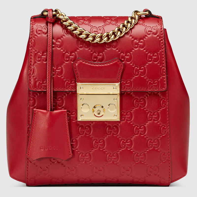 gucci Padlock系列Gucci Signature皮革背包 498194 0DM1G 6433