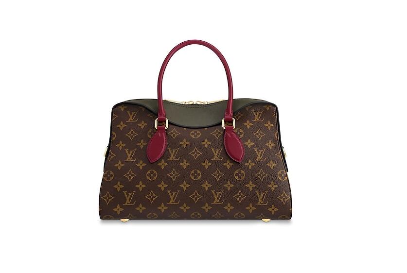路易威登 LV Tuileries 手袋 M43794  Kaki Fango Monogram帆布与三色牛皮