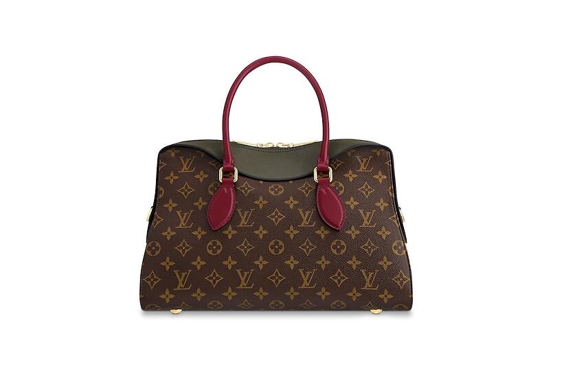 路易威登 LV Tuileries 手袋 M43794  Kaki Fango Monogram帆布与三色牛皮