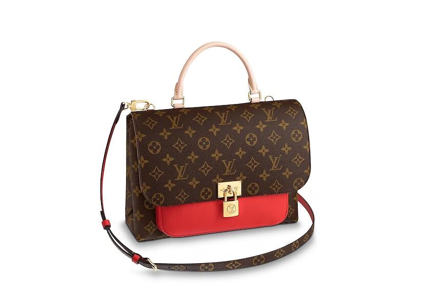 路易威登 louisvuitton MARIGNAN 邮差包 M44286罂粟红 M44259黑色