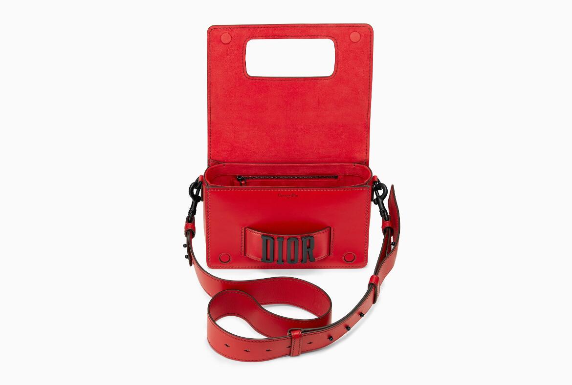迪奥 Dior evolution红色 哑光小牛皮翻盖式手提包 M8000SLOM_M927