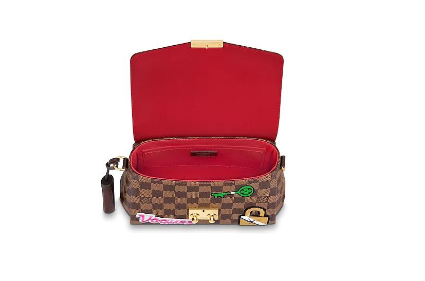 路易威登 CROISETTE 手袋（lv官网限定款）N40055 饰趣味十足的旅行箱“贴纸”
