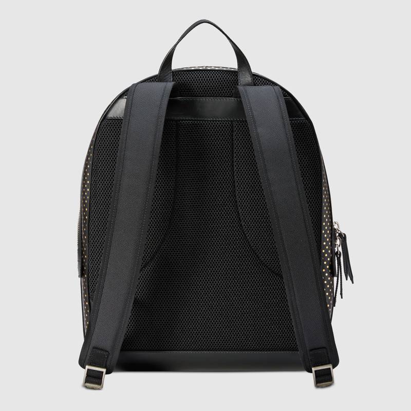 Gucci 黑色皮革 Guccy中号背包 419584 DVU7N 8474
