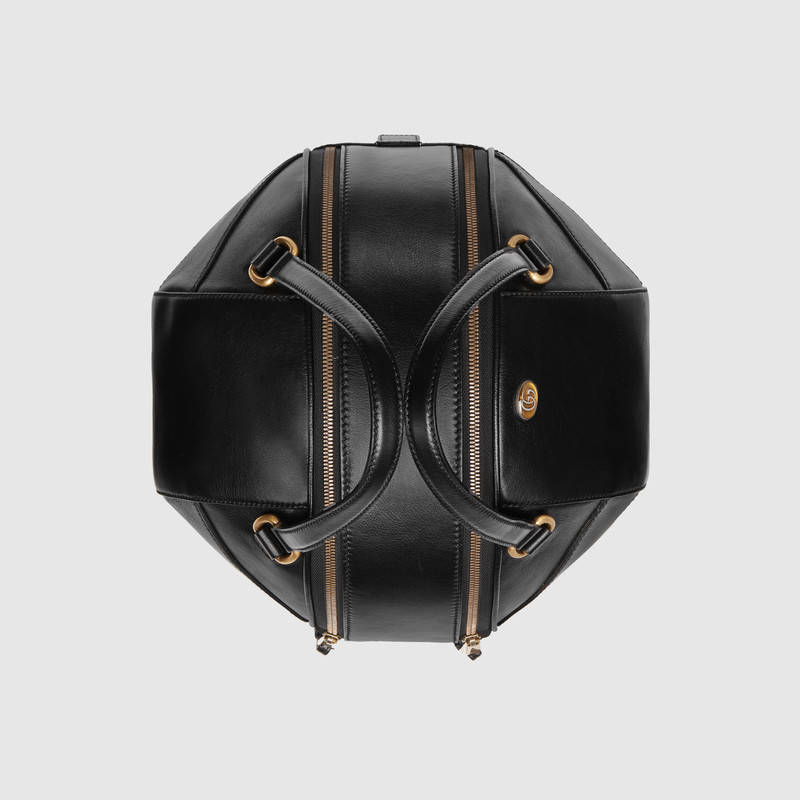 Gucci 黑色皮革 篮球造型购物袋541843 0PL0T 1000