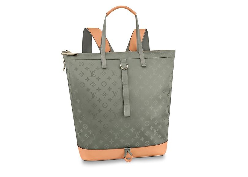 路易威登 太空风格 LV 拉链 Tote 手袋 M43887 Monogram Titanium面料