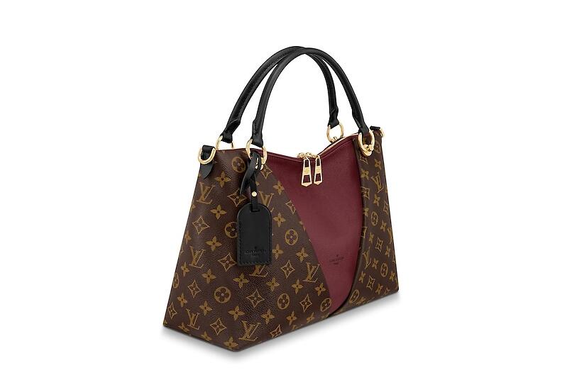 路易威登 2018秋冬版 LV V Tote 中号手袋 M43949 酒红色