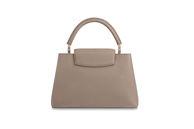 路易威登女包官网图片价格 lv Capucines 小号手袋 M52396 石片灰