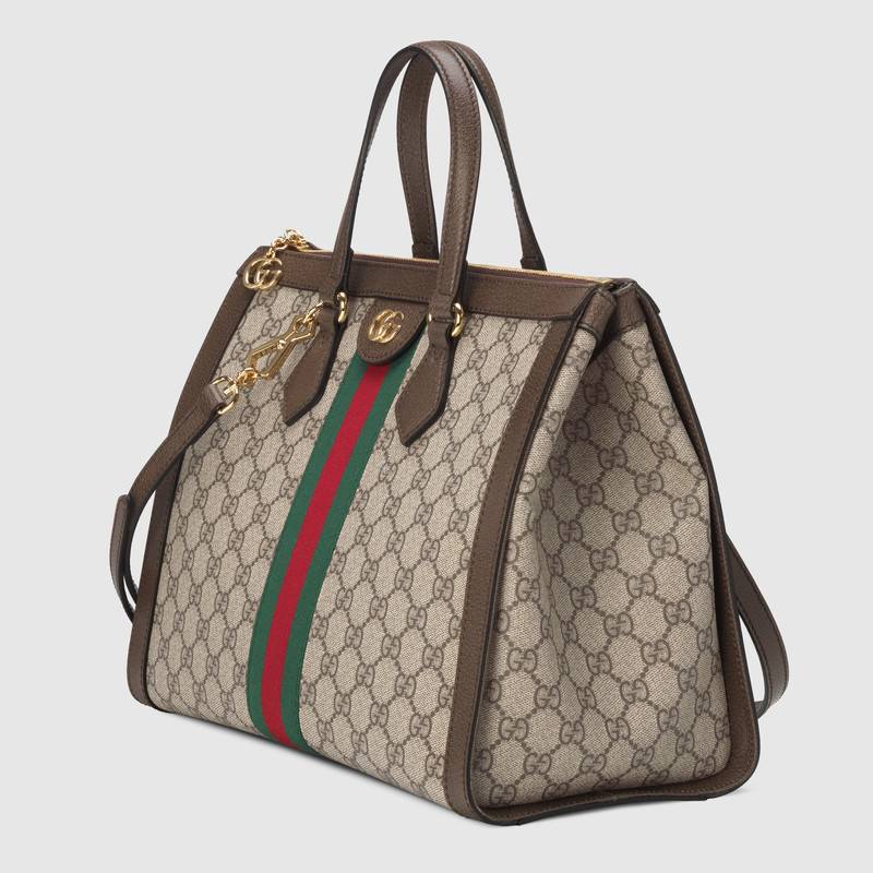 古驰 Gucci 米色/乌木色Ophidia GG中号手提包 524537 K05NB 8745