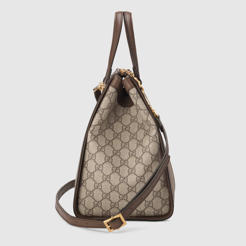 古驰 Gucci 米色/乌木色Ophidia GG中号手提包 524537 K05NB 8745