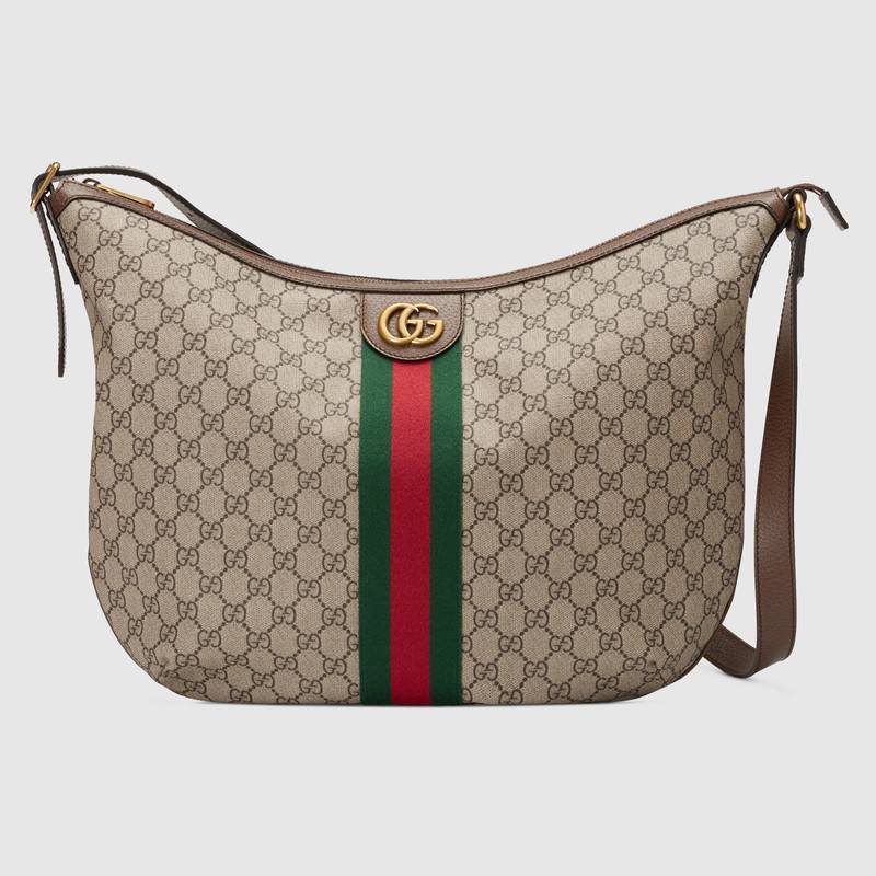 古驰 Gucci 米色/乌木色Ophidia GG肩背包 547939 9IK3T 8745