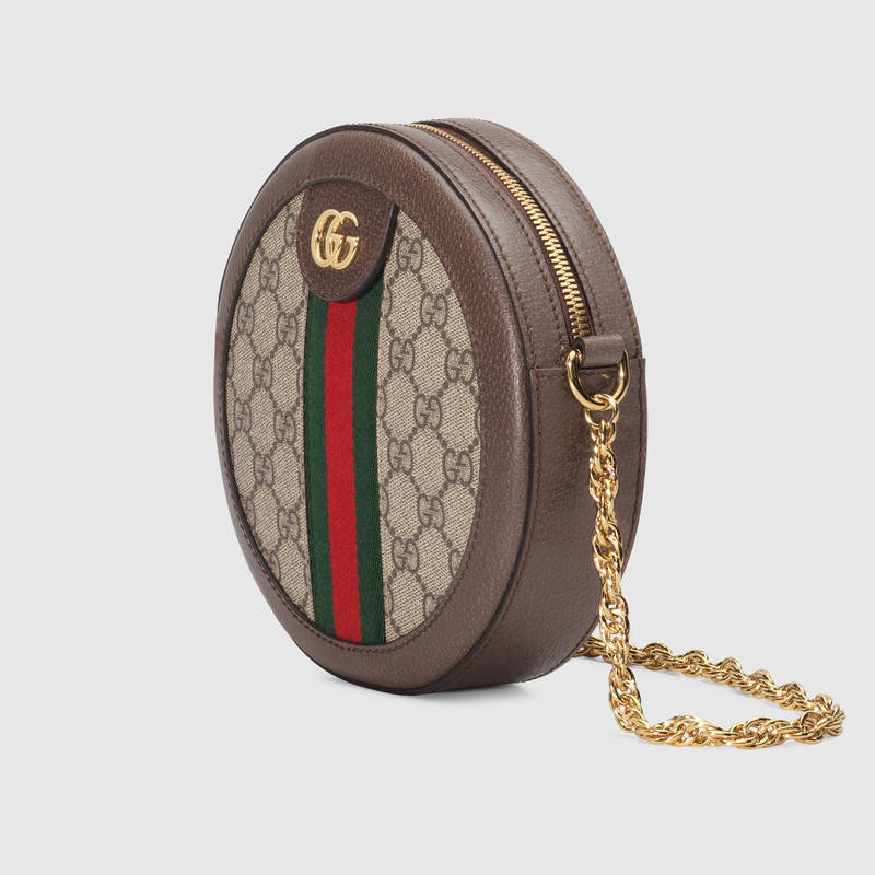 古驰 Gucci Ophidia GG圆形迷你肩背包550618 96I3B 8745