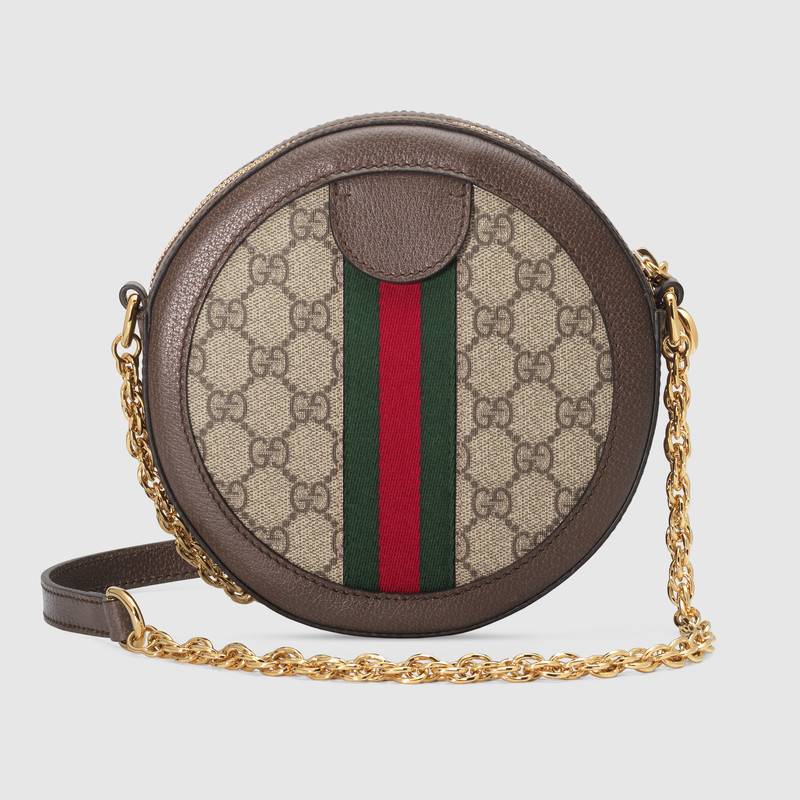 古驰 Gucci Ophidia GG圆形迷你肩背包550618 96I3B 8745