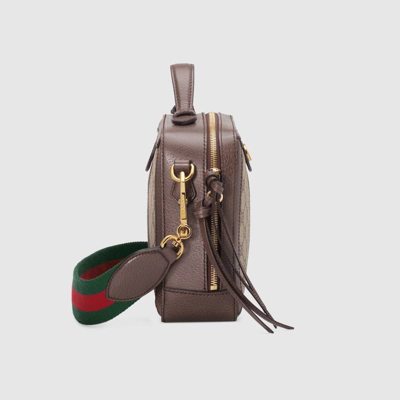 古驰 Gucci 米色/乌木色 Ophidia系列小号GG肩背包 550622 K05NG 8745