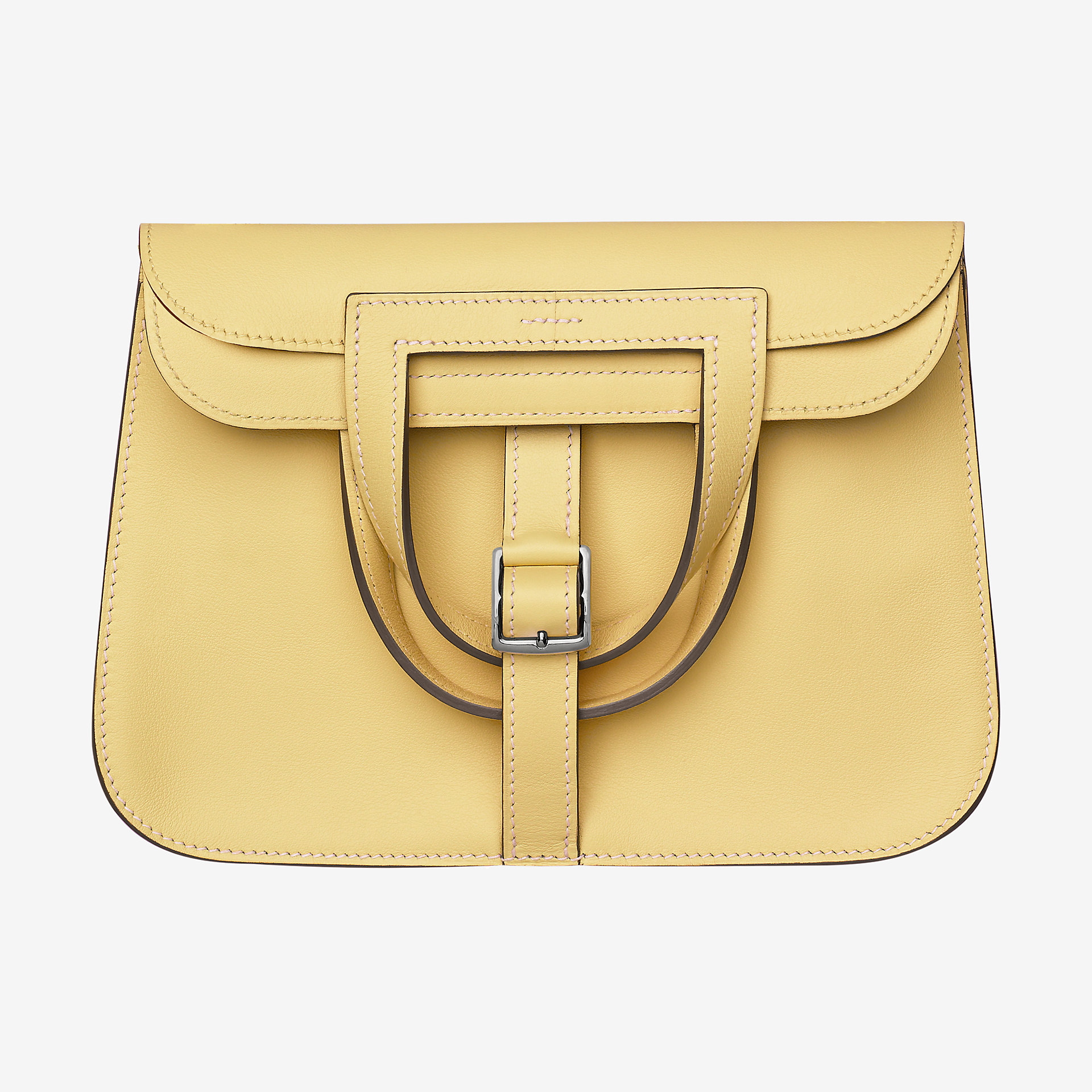Hermes Halzan mini bag jaune poussin Swift calfskin 小牛皮手提包