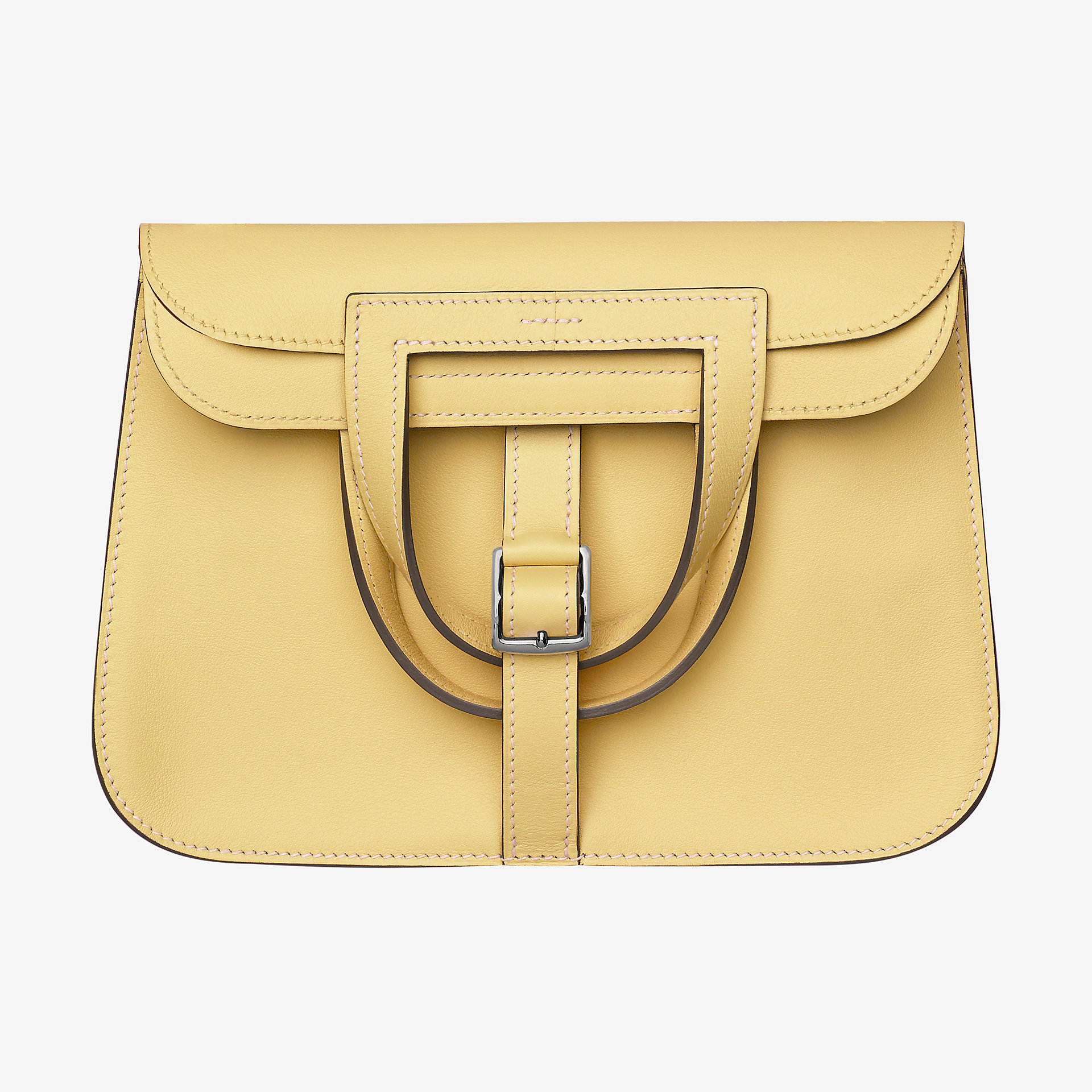 Hermes Halzan mini bag jaune poussin Swift calfskin 小牛皮手提包