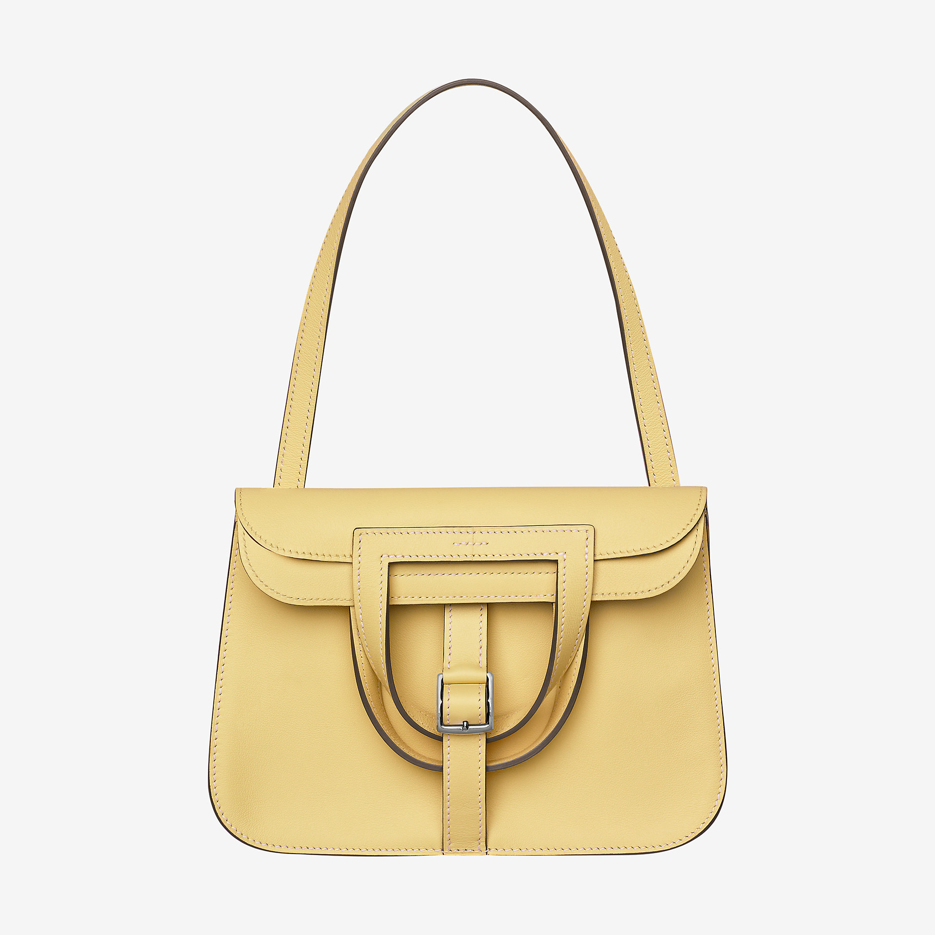 Hermes Halzan mini bag jaune poussin Swift calfskin 小牛皮手提包