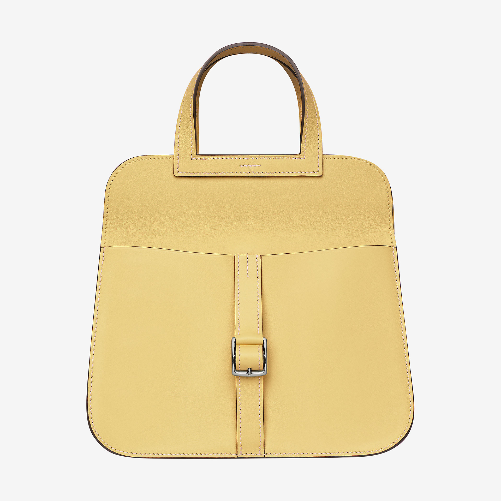 Hermes Halzan mini bag jaune poussin Swift calfskin 小牛皮手提包