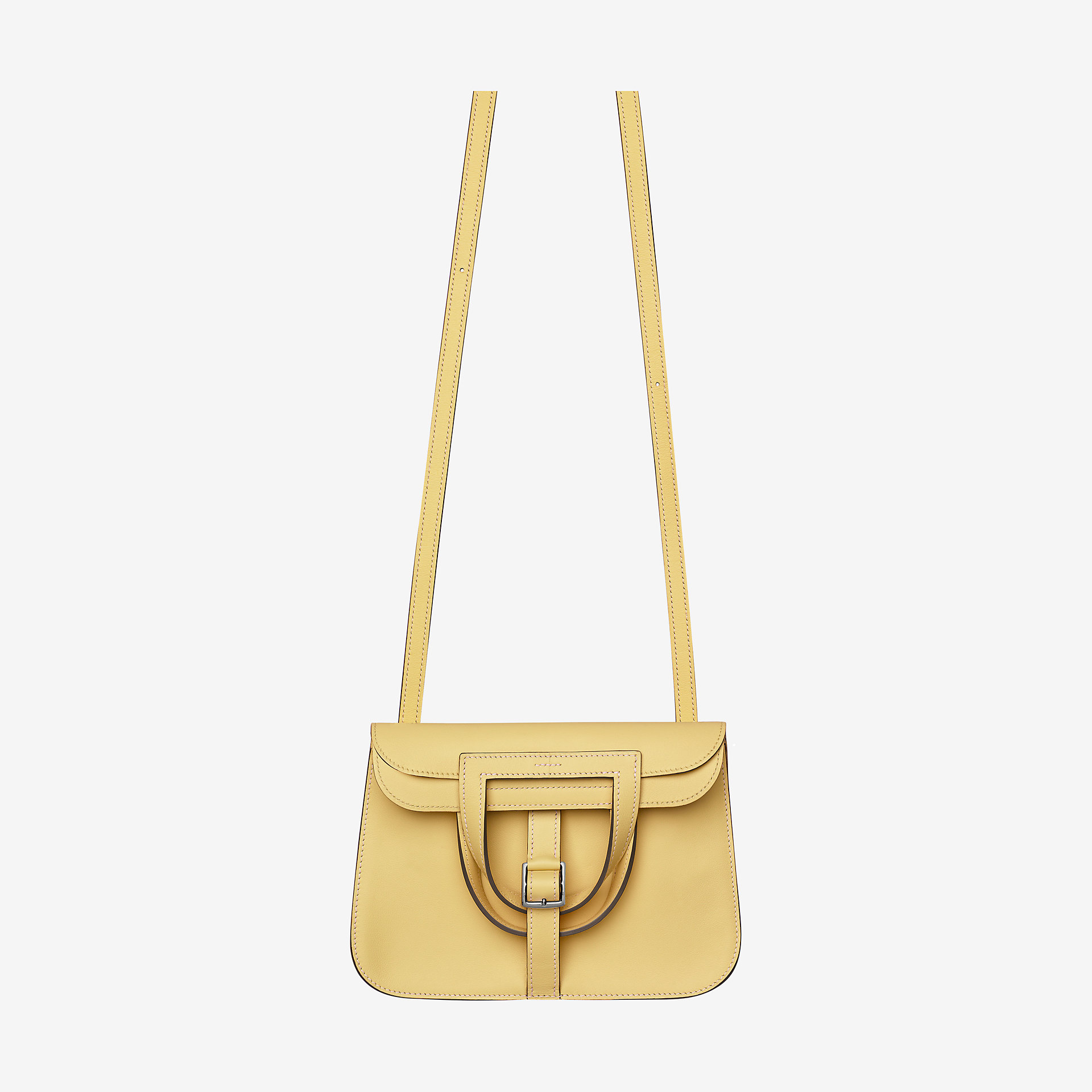 Hermes Halzan mini bag jaune poussin Swift calfskin 小牛皮手提包