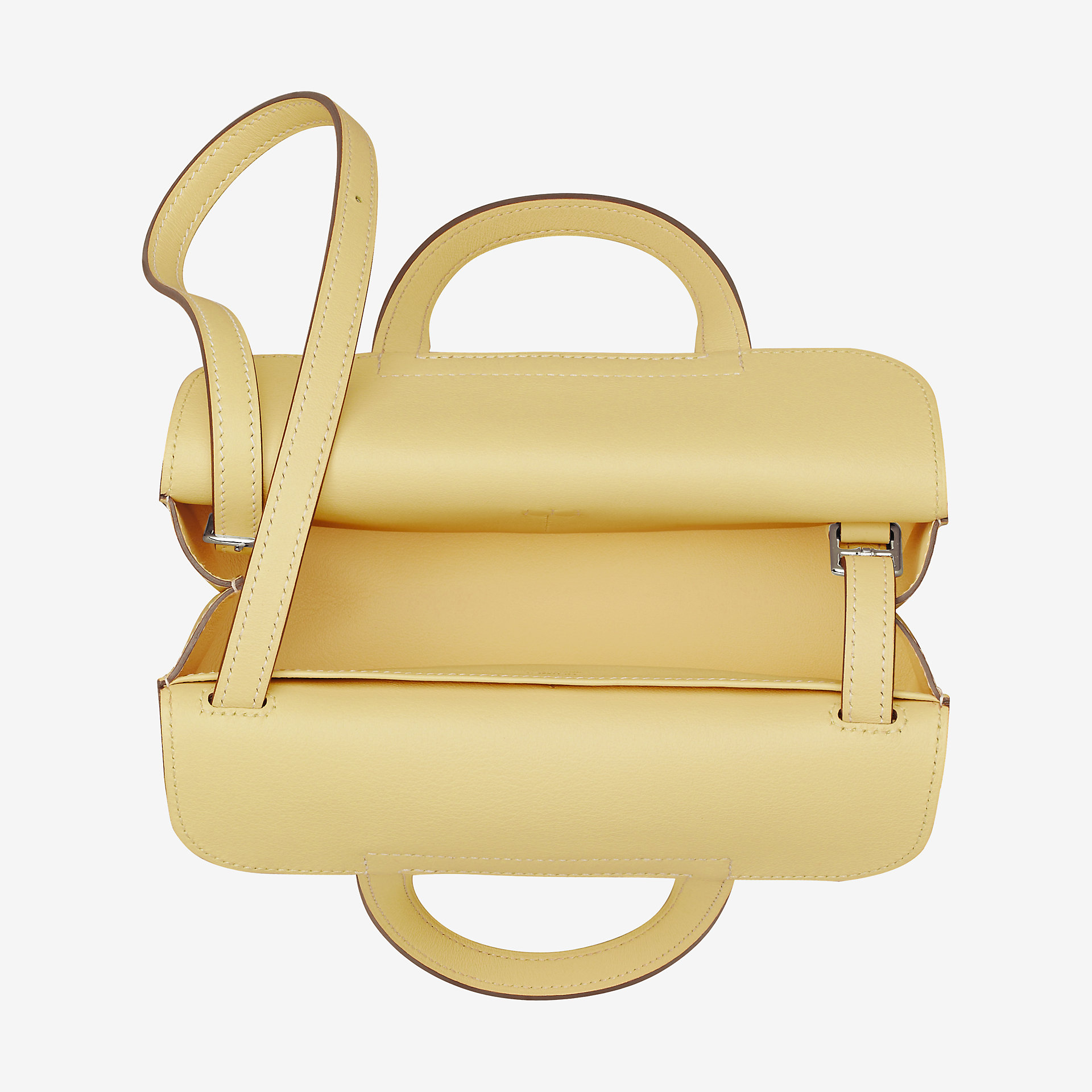 Hermes Halzan mini bag jaune poussin Swift calfskin 小牛皮手提包