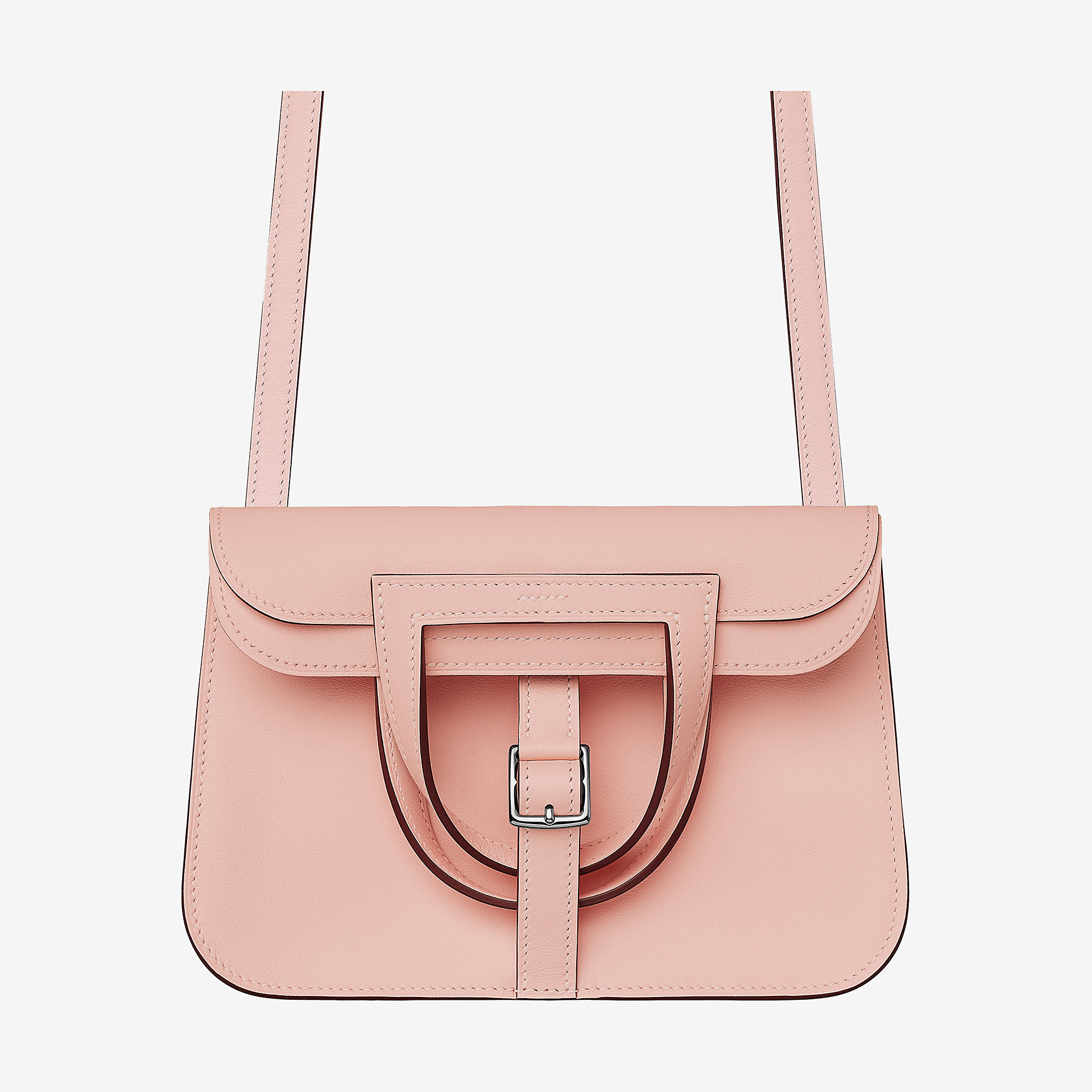 爱马仕Hermes Halzan mini bag rose églantine Swift小牛皮